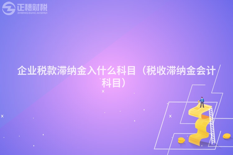 企业税款滞纳金入什么科目（税收滞纳金会计科目）