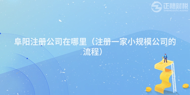 阜阳注册公司在哪里（注册一家小规模公司的流程）