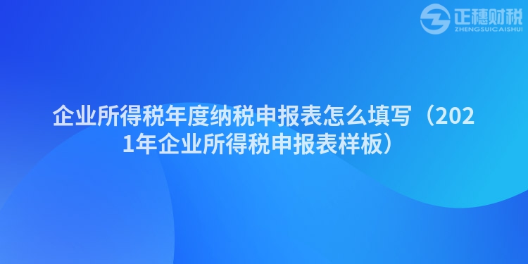 企业所得税年度纳税申报表怎么填写（2021年企业所得税申报表样