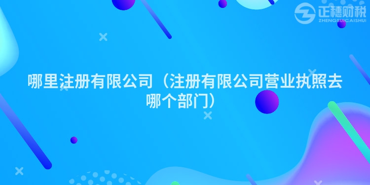 哪里注册有限公司（注册有限公司营业执照去哪个部门）
