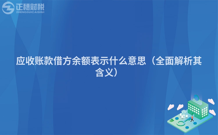 应收账款借方余额表示什么意思（全面解析其含义）