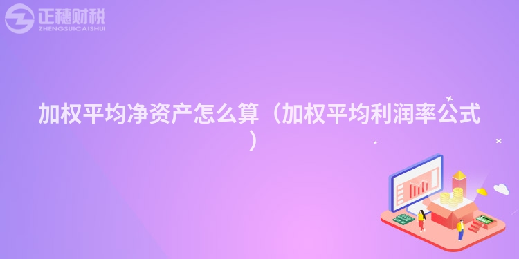 加权平均净资产怎么算（加权平均利润率公式）