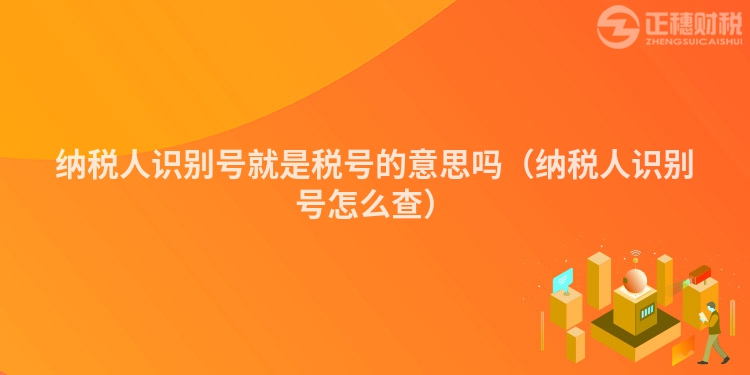 纳税人识别号就是税号的意思吗（纳税人识别号怎么查）