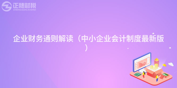 企业财务通则解读（中小企业会计制度最新版）