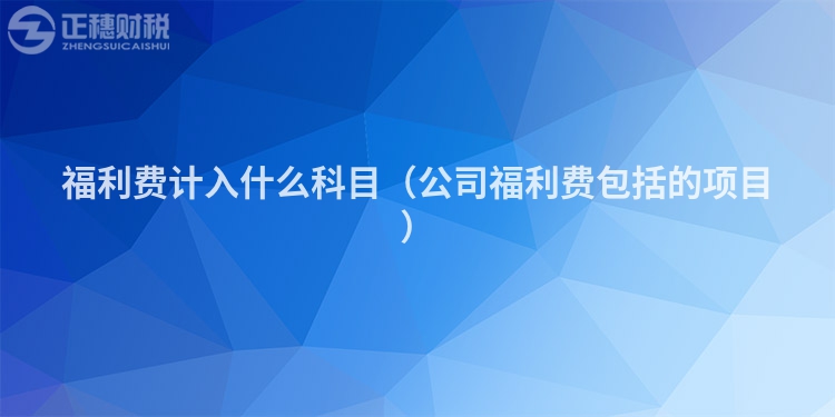 福利费计入什么科目（公司福利费包括的项目）