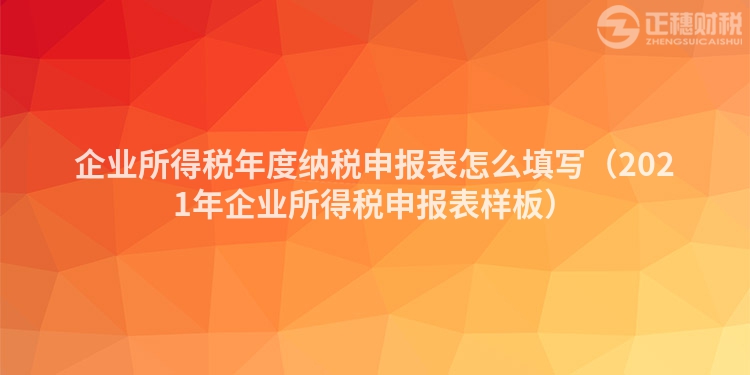 企业所得税年度纳税申报表怎么填写（2023年企业所得税申报表样板）